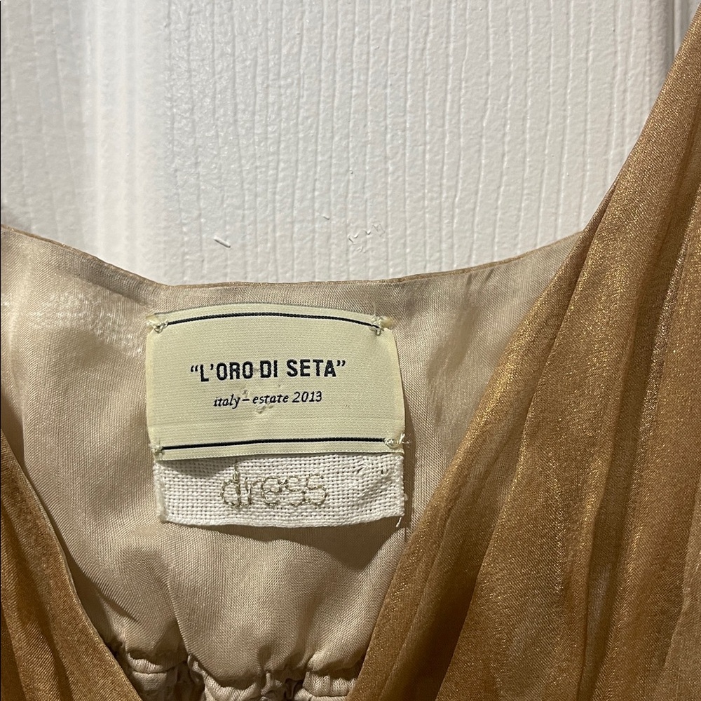 Elegant L’Oro Di Seta Sheer Dress - Picture 2 of 9